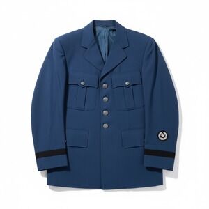 Vintage 1961 USAF Cadet Jacket Hirsch Tyler Master Star & Wreath Mint 38R Blue